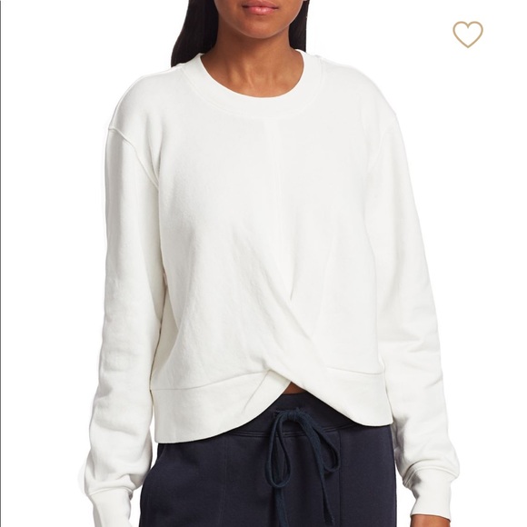 Joie Tops - Joie Olenna Drape-Front Sweatshirt Sz Large NWT